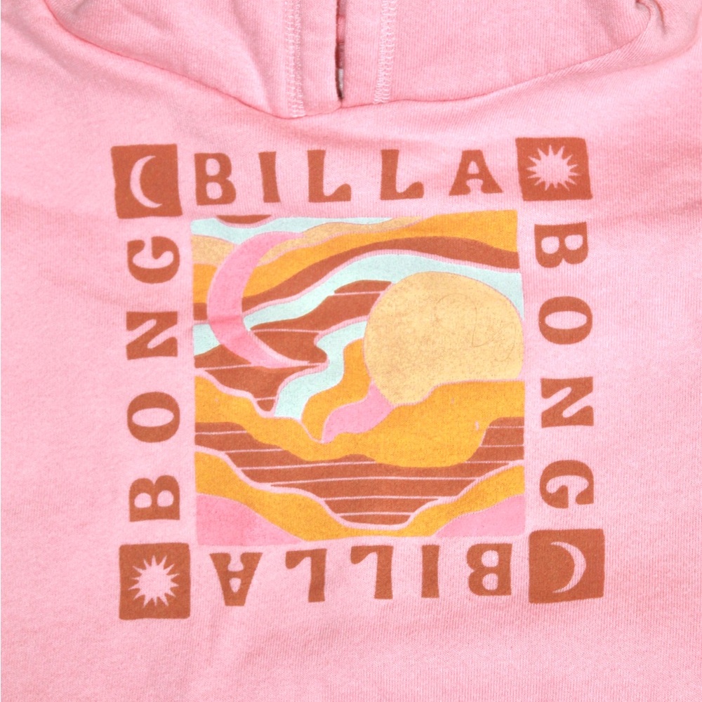 Billabong Girls Pink Graphic Hoodie Sweater - Picture 8 of 8